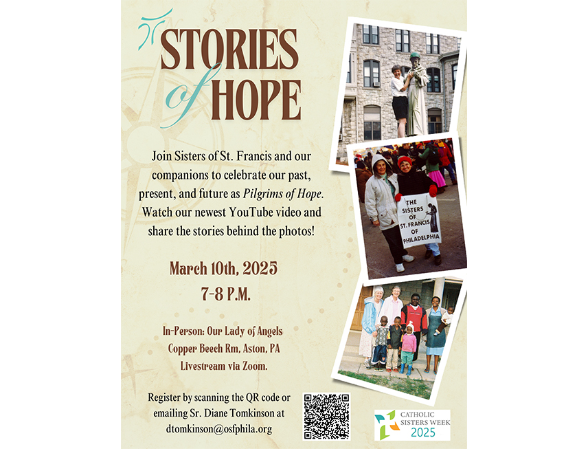 Share Stories of Hope with the Sisters of St. Francis