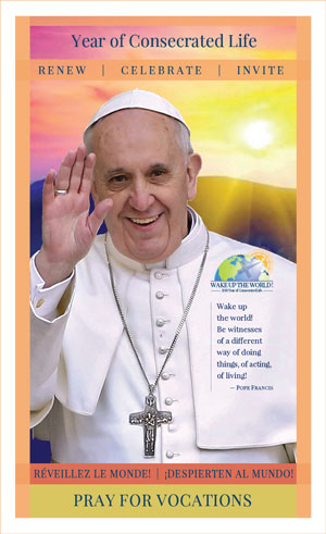 Year of Consecrated Life Vocation Prayer Card