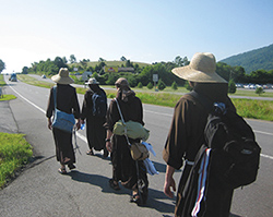 Friars on a pilgrimage