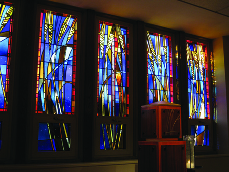 TABERNACLE and altar of Our Lady of the Eucharist Chapel at the United States Provincial House of the Apostles of the Sacred Heart of Jesus in Hamden, Connecticut 