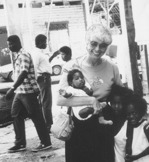 Sister D’Arienzo in Colón, Panama in 1995.