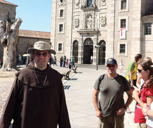 At Church of La Santa in Avila, Spain (above). While accompanying young people to the 2011 World Youth Day, Father Michael and fellow pilgrims made a side trip to the home of Saint Teresa of Avila.