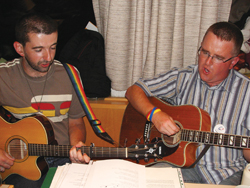 Brother james plays (above) during the 2005 World Youth Day in Cologne, Germany.