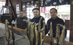 Father David Mayer, S.V.D. at a fish market in Japan