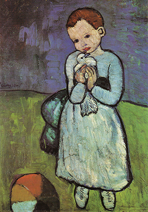 Child with a Dove  by Pablo Picasso (1901).
