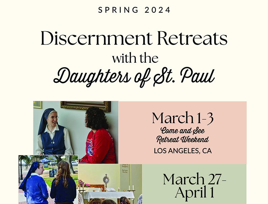 Holy Week Discernment Retreat