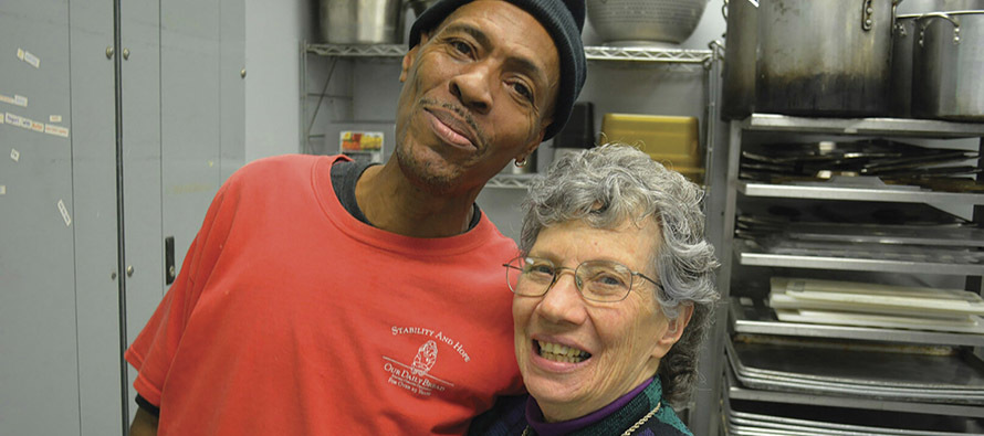 Sister Therese DelGenio, S.S.N.D. expresses her community’s charism through her work at Cincinnati’s Our Daily Bread.”