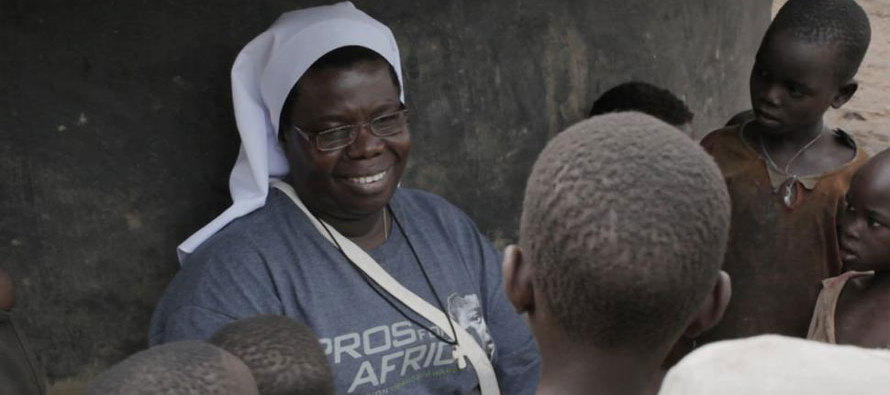 Sister Rosemary Nyirumbe in the documentary "Sewing Hope."
